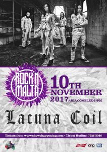 Lacuna Coil Live in Malta @ Aria Complex | L-Iklin | Malta
