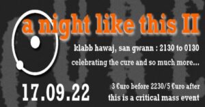 A Critical Mass: A Night Like This II @ Klabb Hawaj 